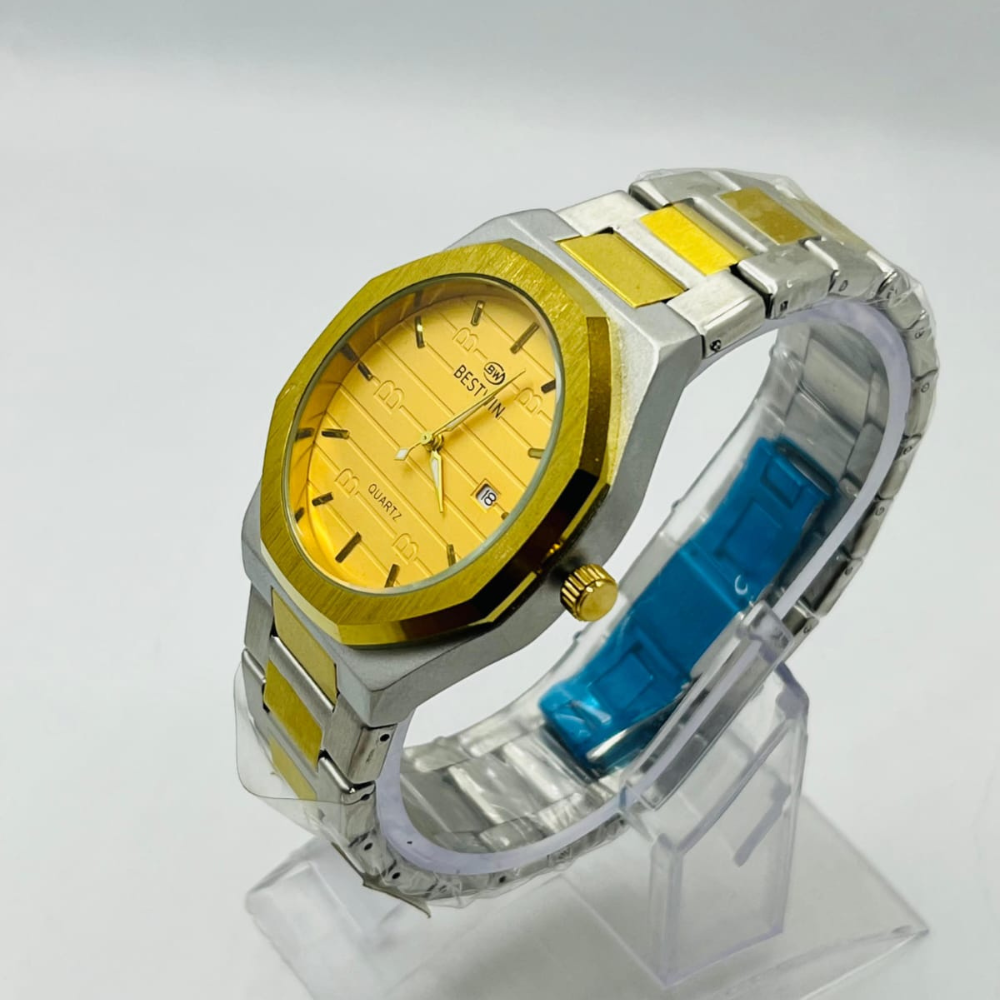 Bestwin Gold & Silver Stainless Steel Watch