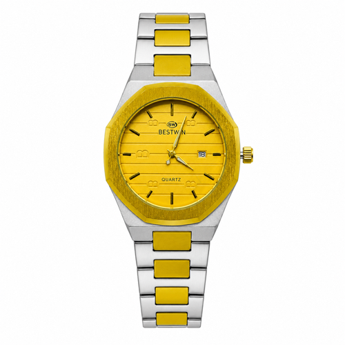 Bestwin Gold & Silver Stainless Steel Watch