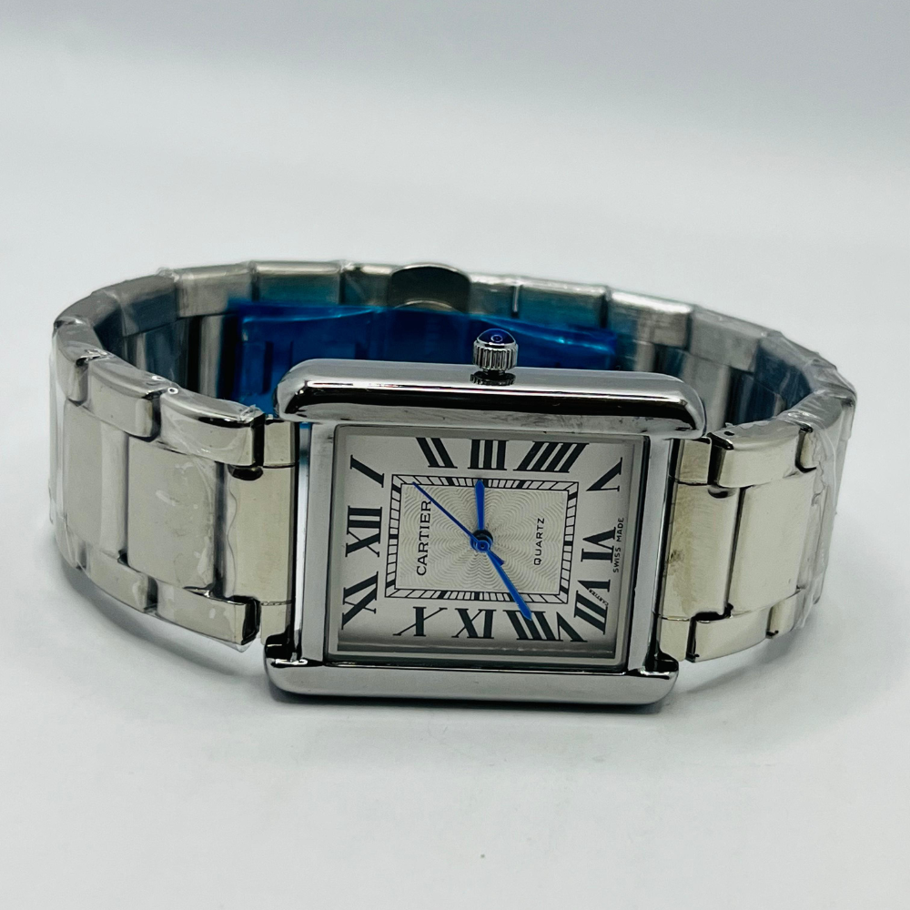 Cartier Tank Roman Dial Silver Watch