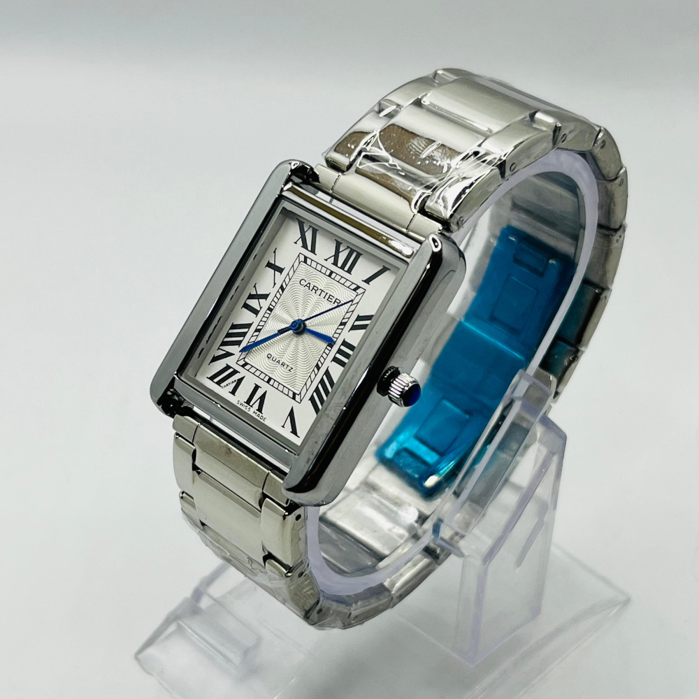 Cartier Tank Roman Dial Silver Watch