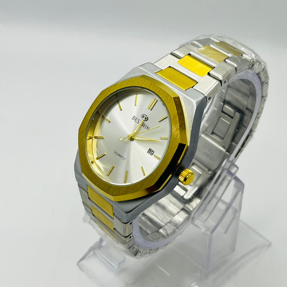 Bestwin Gold & Silver Stainless Steel Watch