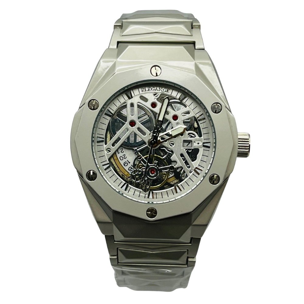 Elegance Automatic Skeleton Dial Watch