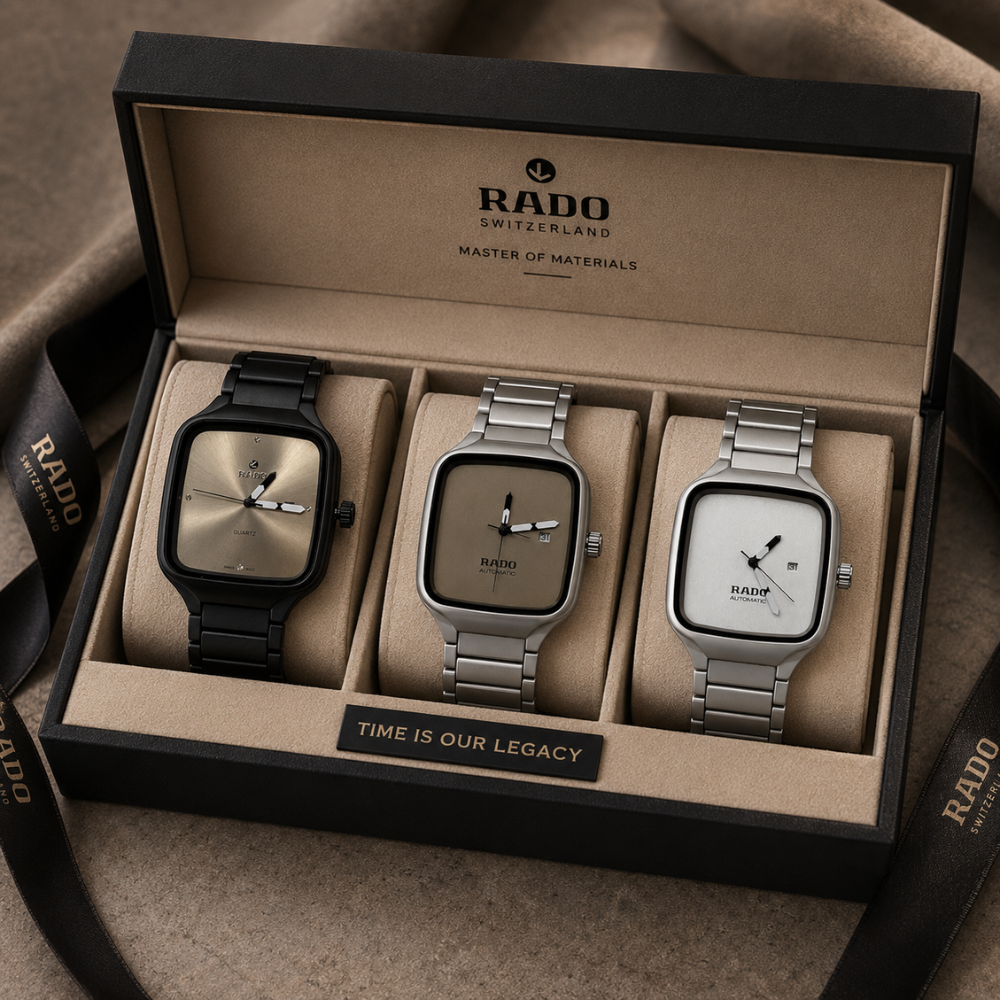 Rado Square Dial Stainless Steel Watch