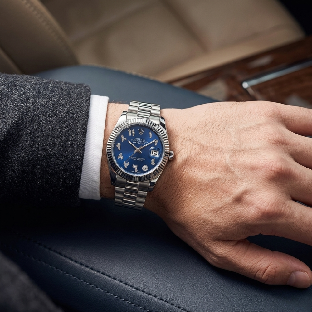 Rolex Oyster Perpetual Arabic Dial – Blue Edition